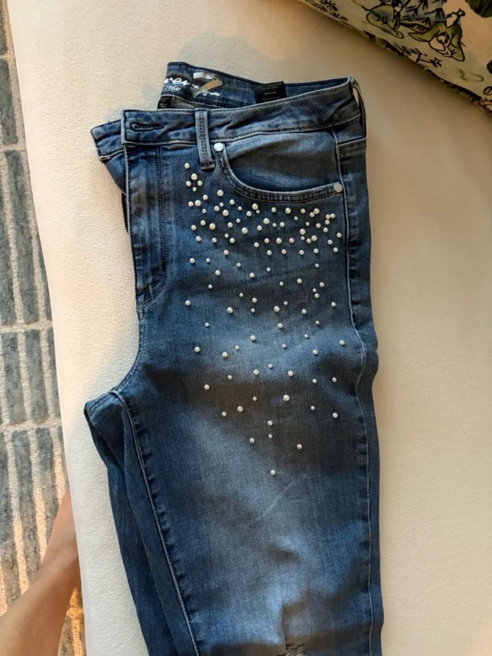 Seven Jeans embellished with pearls skinny ankle - Picture 2 of 7